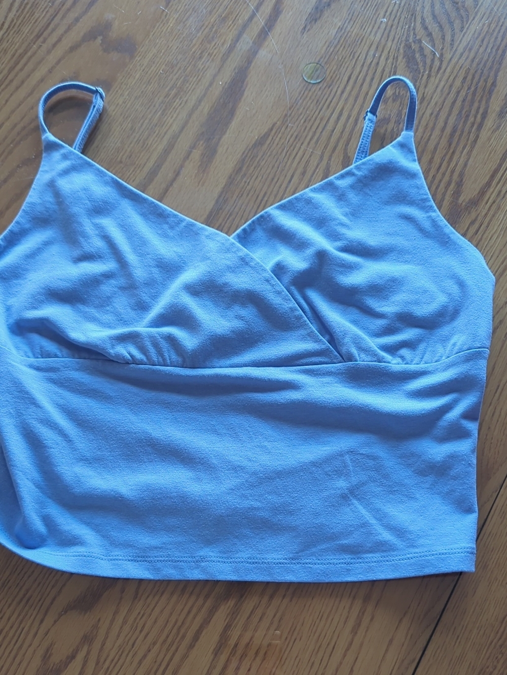 SO Light Blue Bandeau Crop Bralette